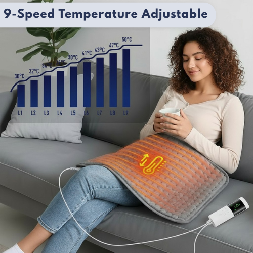 DeepHeat™ 9-Level Heating Pad
